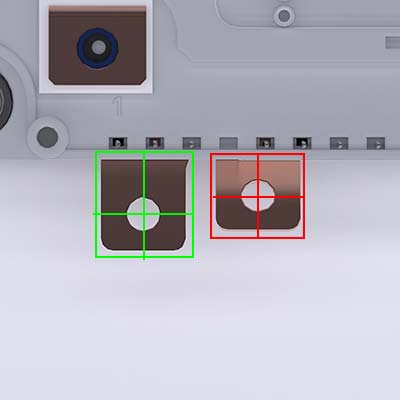 Solutions de vision industrielle, inspection de forme 2D, inspection de forme 3D, tests
