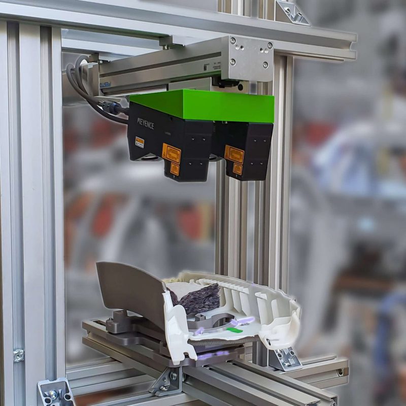 Prüfung von Schaumraupen | MABRI.VISION GmbH Prüfung von Schaumraupen 3D Triangulation Keyence MABRI.VISION